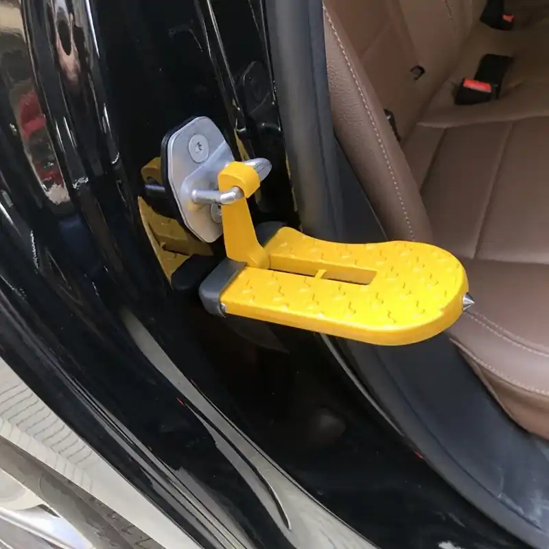Universal Car Roof Access Pedal With Glass Breaker For Suvs Trucks