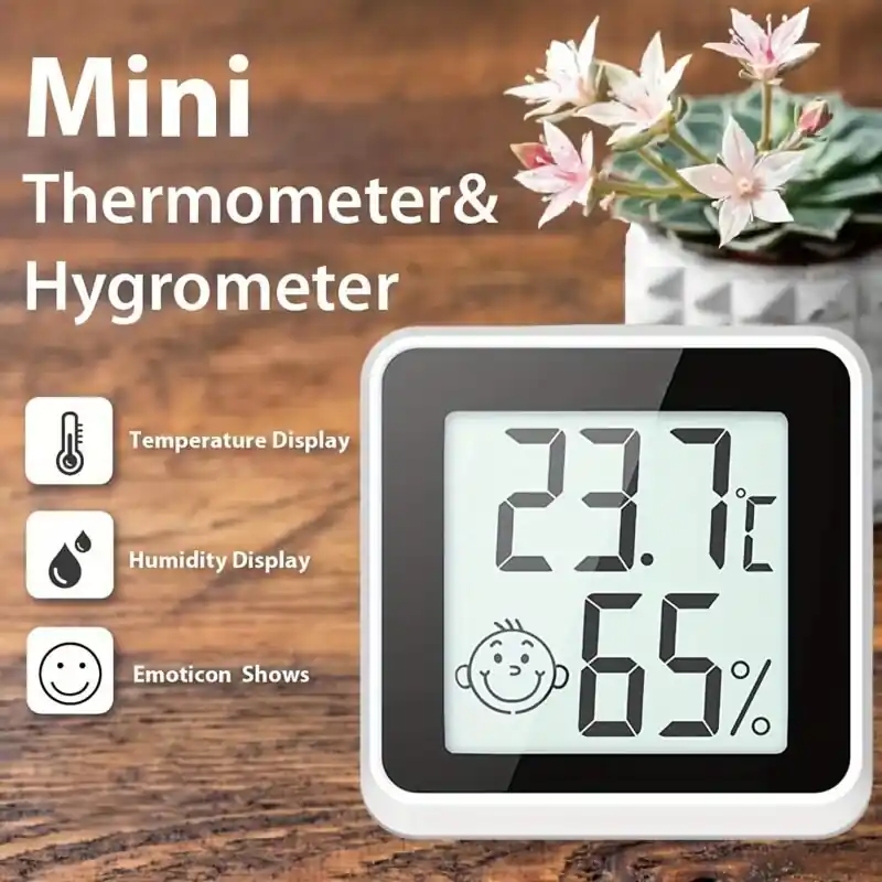 Goxawee Mini Lcd Digital Temperature And Humidity Sensor For Home Garden