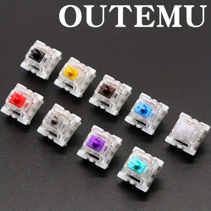 Outemu Mechanical Keyboard Switches 7090110pcs Rgb Led Clicky Linear Tactile