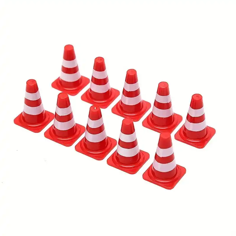 10pcs Mini Traffic Cones Ideal For Sports Training Roadblocks Parties