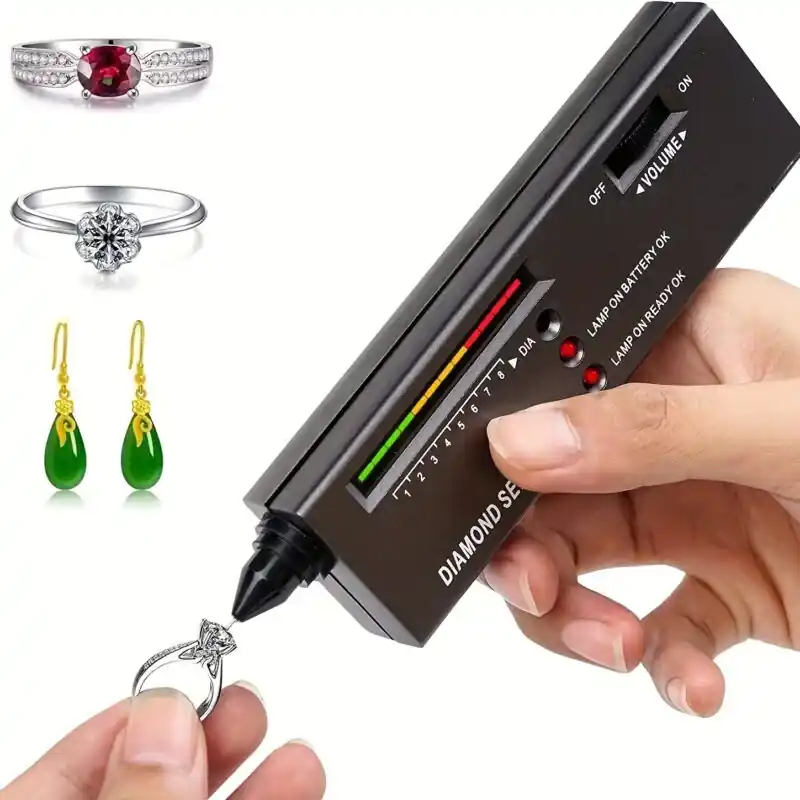 Professional Diamond Gem Tester Pen Accurate Jewelry Authenticity Checker Batteryoperated