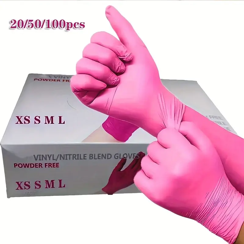 Durable Nitrile Disposable Gloves Waterproof Latexfree Powderfree For Cleaning