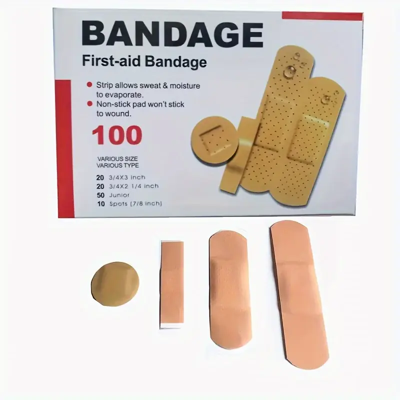 100pc Waterproof Bacteriaresistant Healing Bandages Ultimate Skin Protection Kit