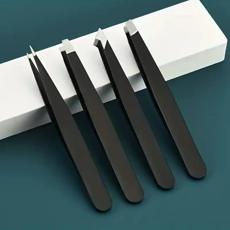 Precision Stainless Steel Eyebrow Tweezers Multiuse Beauty Salon Home Tool