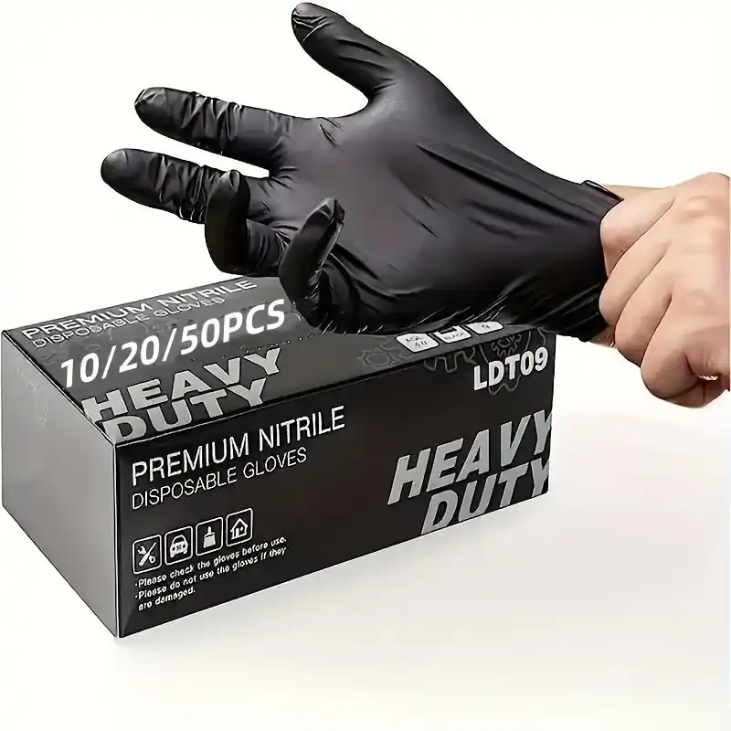 Disposable Nitrile Gloves Powder Latex For Cleaning Food Safety
