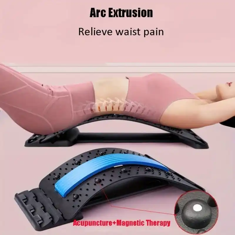 Adjustable Lumbar Stretching Device Back Pain Relief For Herniated Disc Sciatica