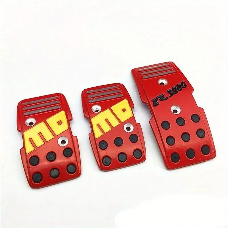 Universal Aluminum Racing Pedals Improved Grip Control Style For Manual Cars