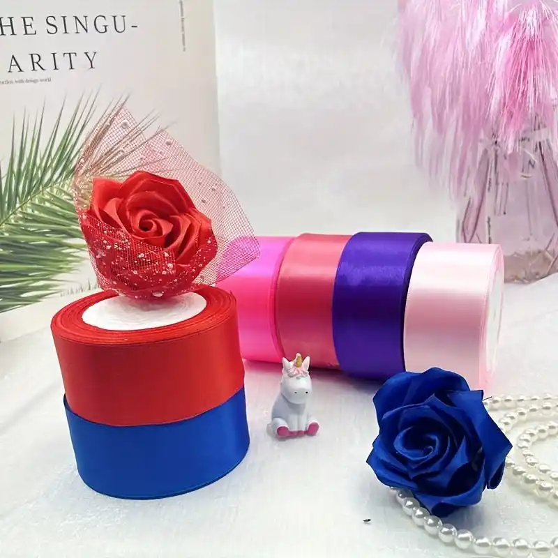 15 Inch Handmade Rose Ribbon For Gift Box Decoration