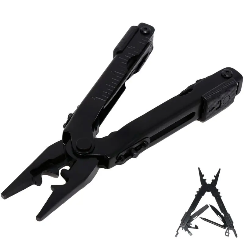 Compact 13in1 Stainless Steel Multitool For Outdoor Camping Hunting