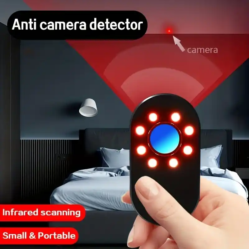 Portable Hotel Hidden Camera Detector Infrared Antispy Mini Scanner For Travel