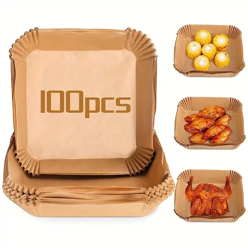 50100pcs Nonstick Oilproof Air Fryer Liners For 28qt