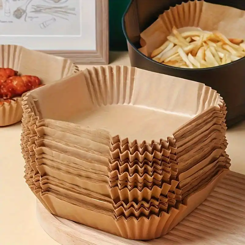 Disposable Air Fryer Liners Square Nonstick Oilproof Baking Accessories
