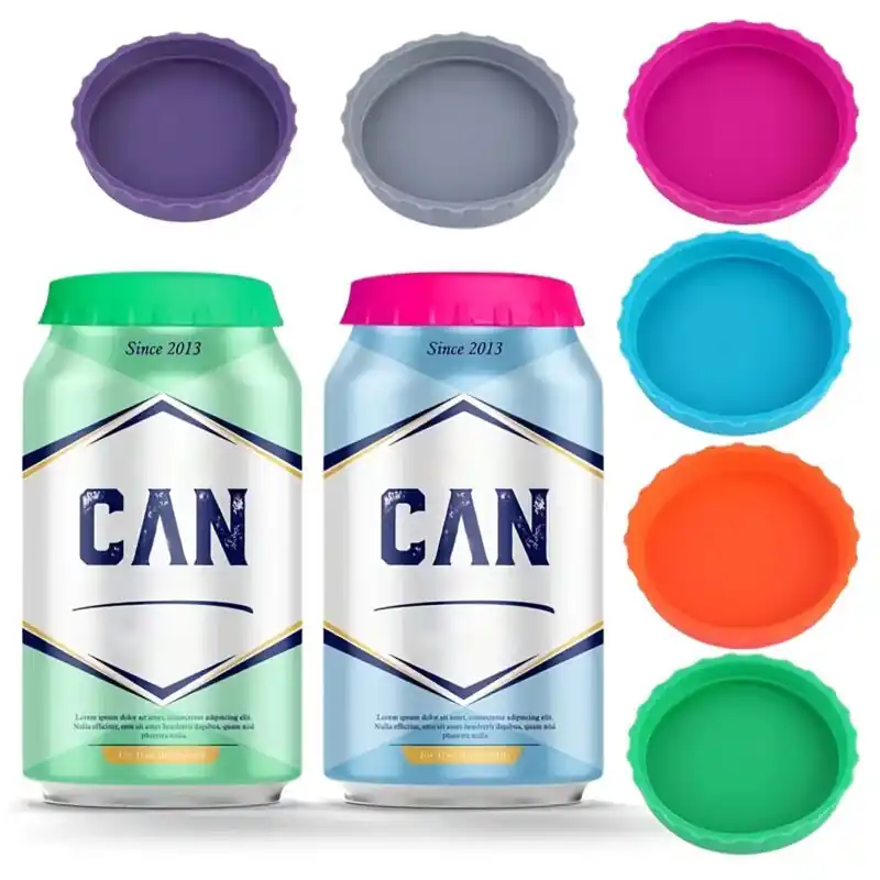 Silicone Can Lids Set Leakproof Soda Water Seal Covers