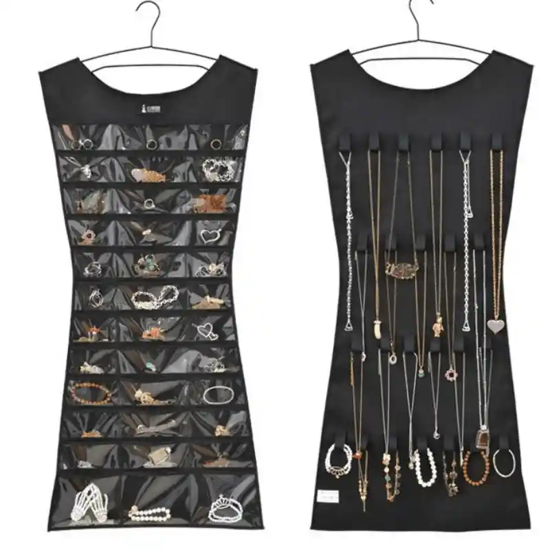 1pc Nonwoven Jewelry Hanging Organizer Vest Shape Storage Bag