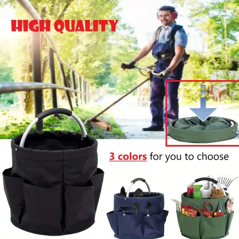 Heavyduty 600d Oxford Cloth Gardening Tool Organizer Bag With 6 Pockets
