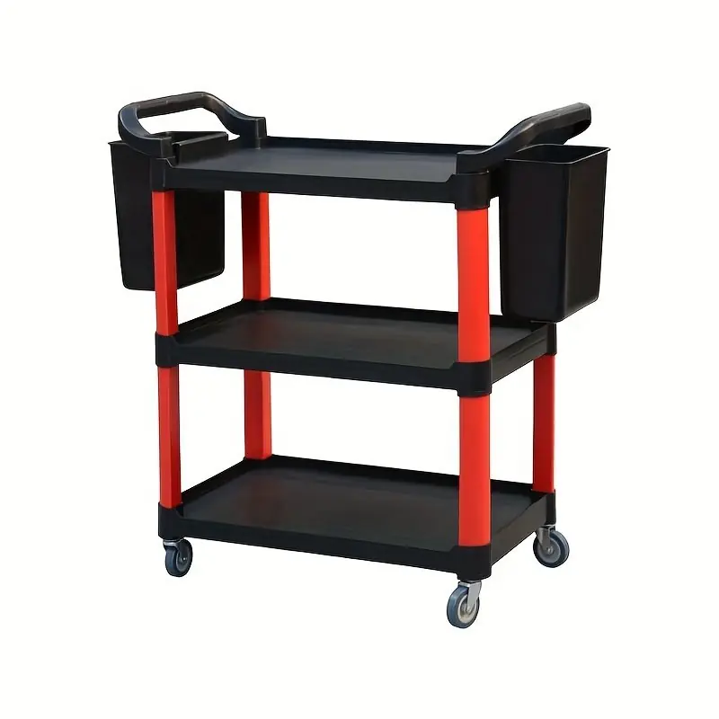 3tier Rolling Cart For Office Warehouse Garage Lab Kitchen Storage