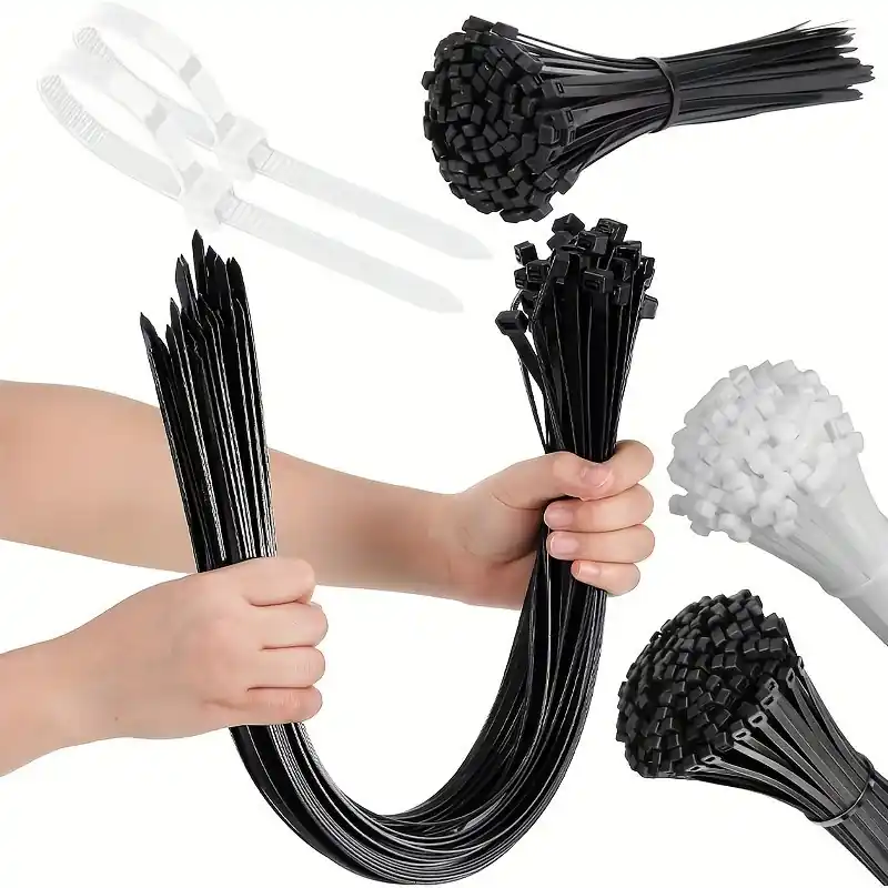 Bulk Pack Nylon Cable Ties 10020pcs Selflocking Blackwhite Zip Wraps