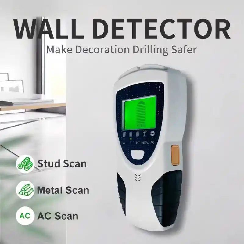 5in1 Hd Stud Finder Wall Scanner Intelligent Chip Lcd Display