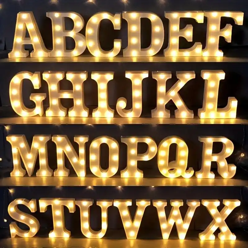Custom Led Alphabet Number Lights Perfect Wedding Birthday Holiday Decor