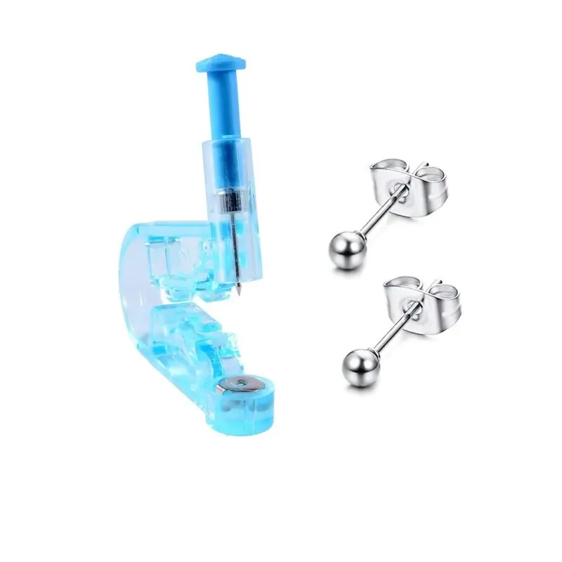 3 Pcs Piercing Kit With Steel Ball Studs Safe Easy