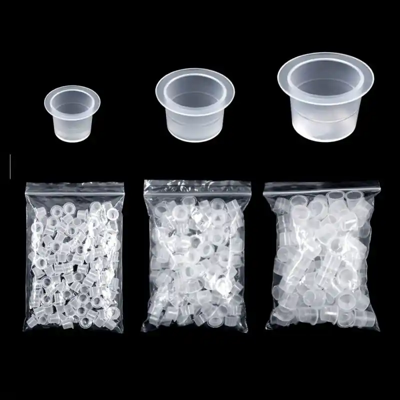 100pcs Assorted Tattoo Ink Cups 91215mm Caps For Machines