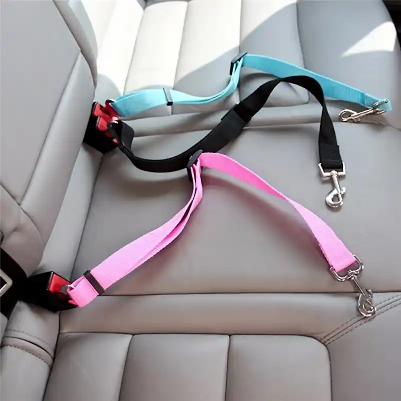 Adjustable Pet Seat Belt For Car Secure Dogcat Safety Harness