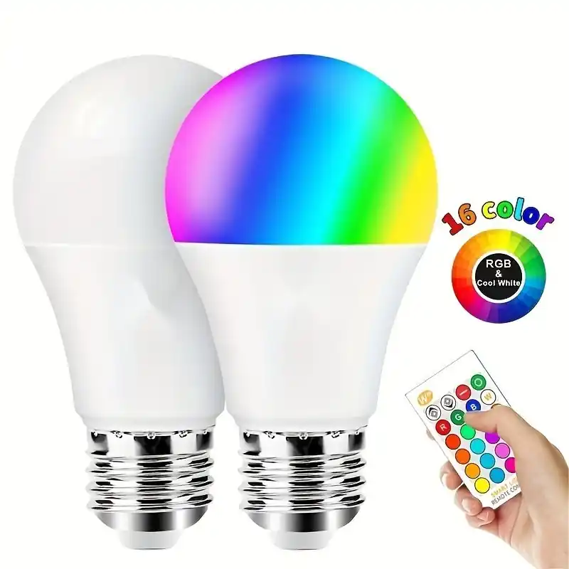 Rgbw Led Bulb E26 9w 16color Energysaving Lighting