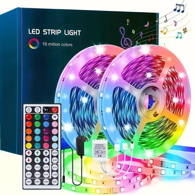 Colorchanging Led Strip Lights Remotecontrolled Multilength Home Decor Kit