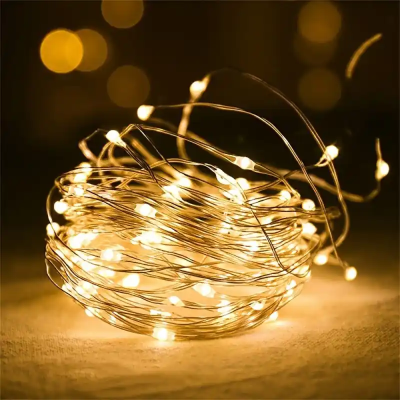 Usb Led Fairy String Lights Copper Wire Garland For Home Party