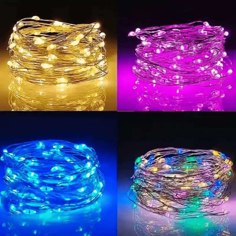 Extralong 19685 Led Colored String Lights Battery Powered Christmas Party Decor