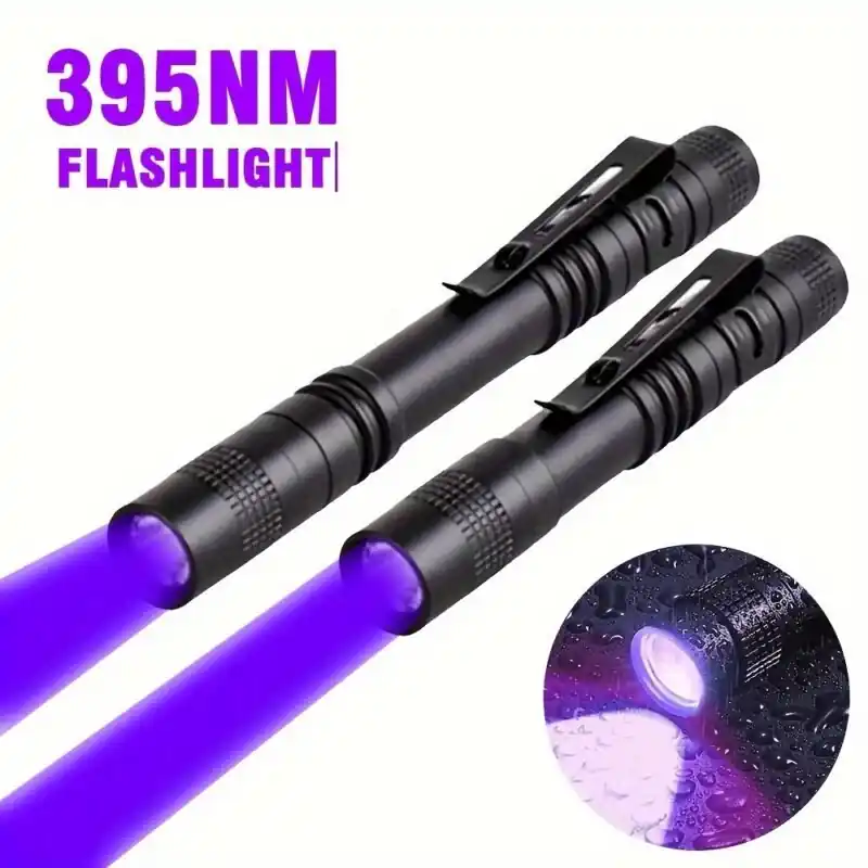 Compact Uv Black Light Flashlight Pet Stains Leak Detection Hotel Inspection