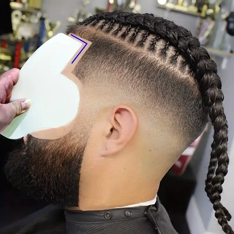 Mens Beard Hairline Shaping Tool Precision Trim Card Styler