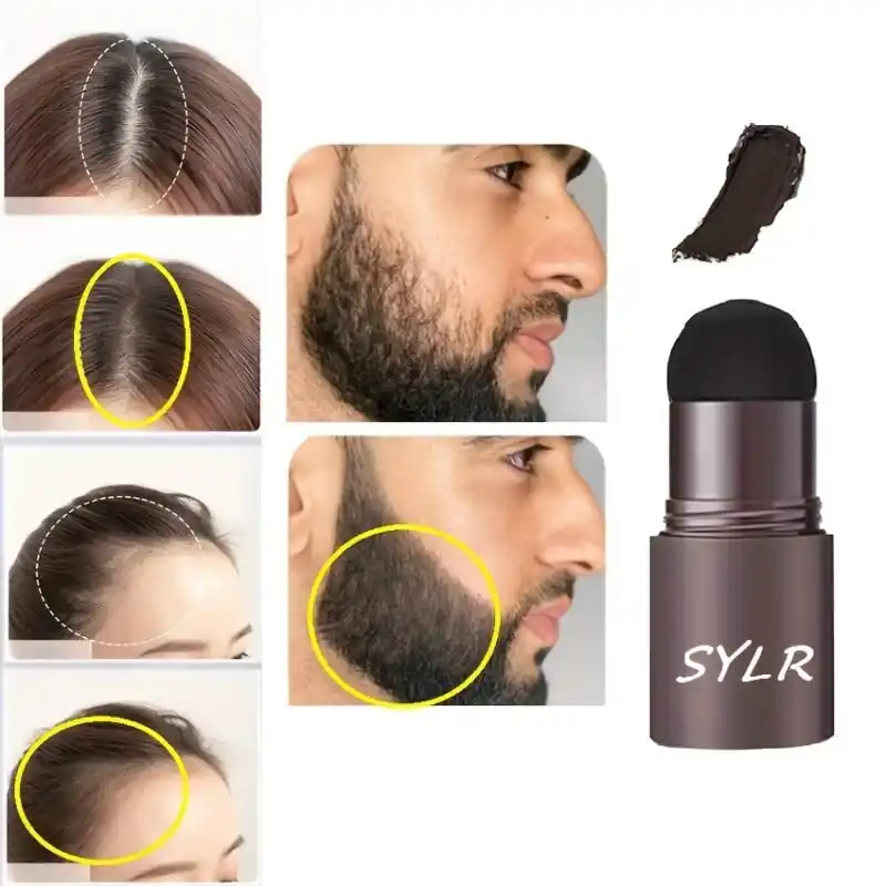 Waterproof Hairline Powder Stick Natural Blackbrown Root Filler For All Seasons