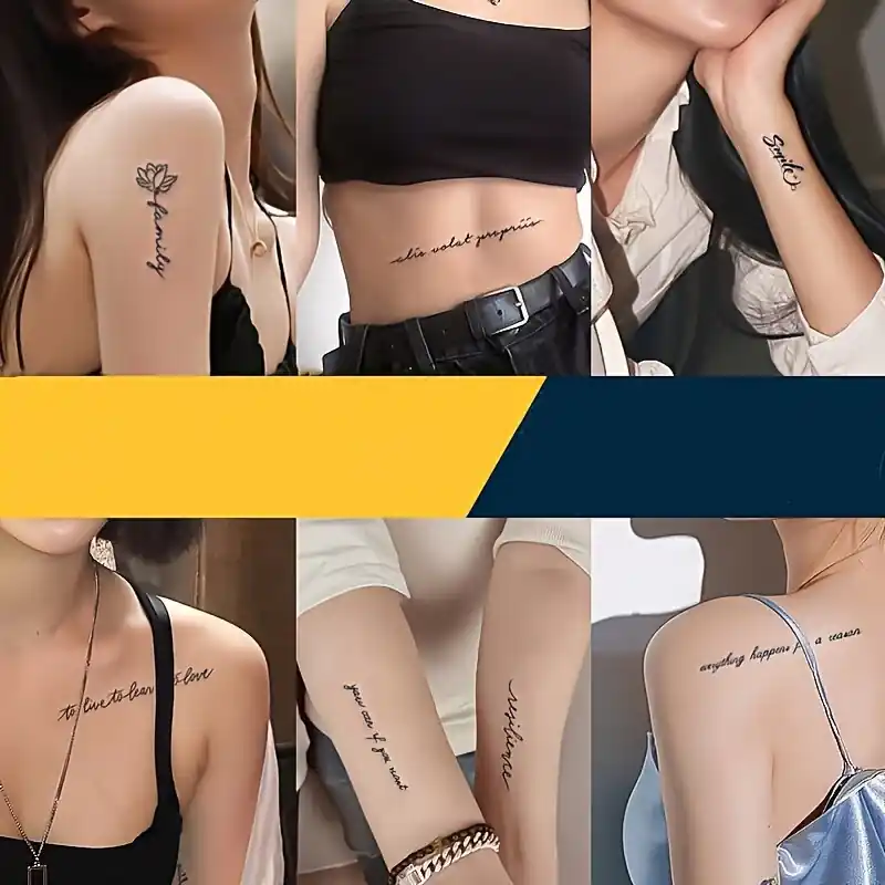Waterproof Temporary Tattoo Stickers 15 Long Lasting Fake Tattoos