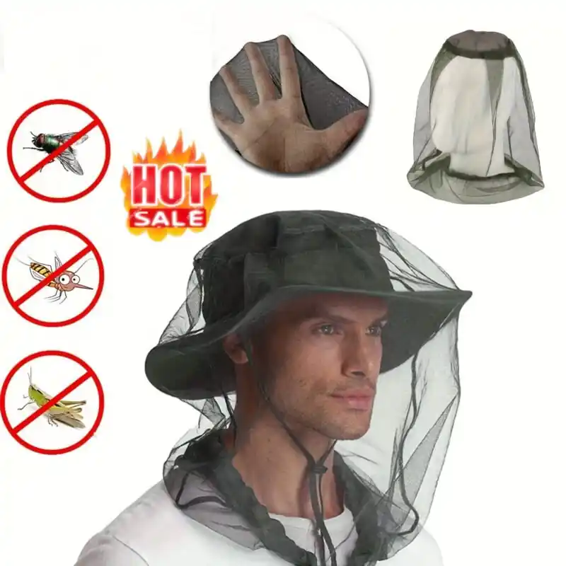 Ultralight Breathable Antiinsect Mesh Hat Perfect For Outdoor Adventures