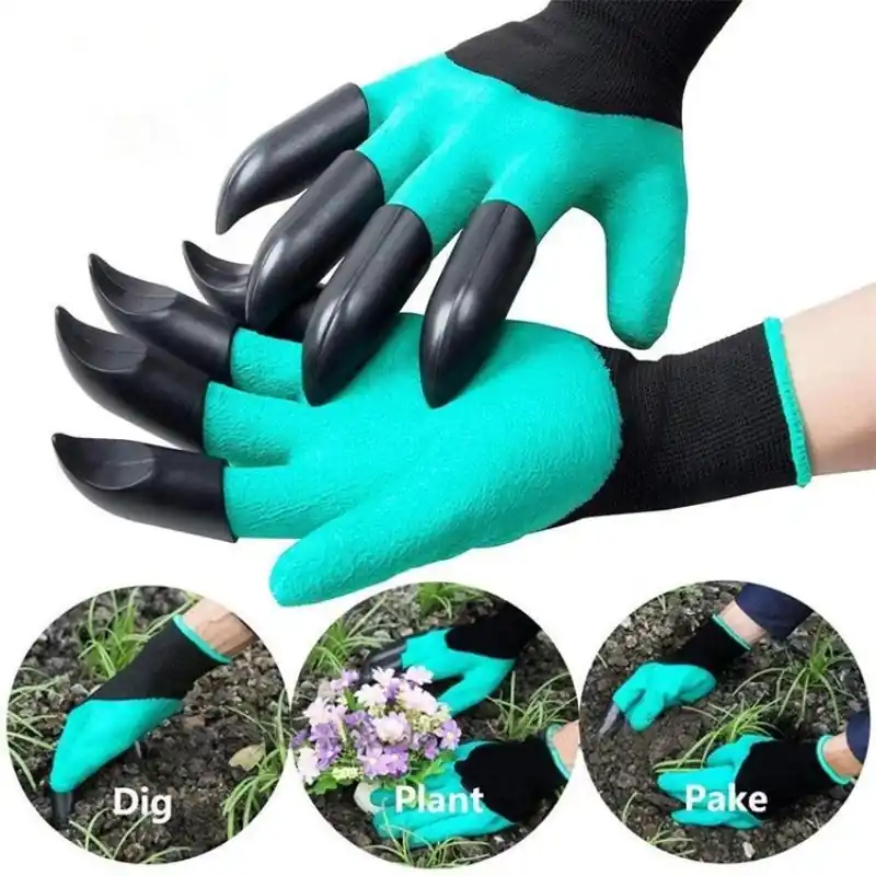 Waterproof Clawed Garden Gloves Durable Scratchresistant Easy Wash For Digging