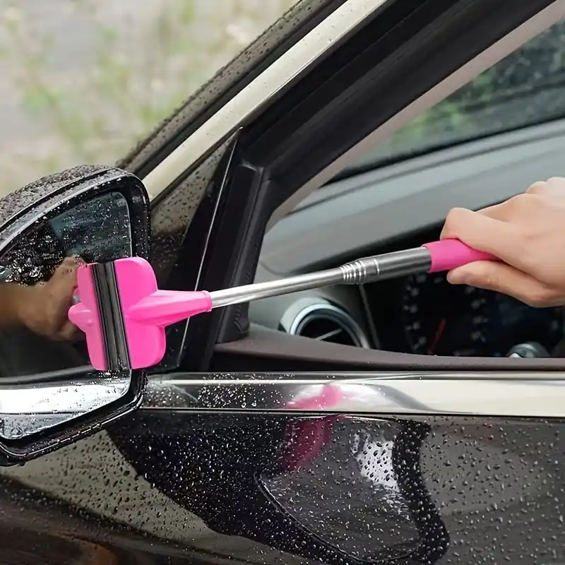 2in1 Portable Retractable Wiper For Cars Windows Showers Mirrors