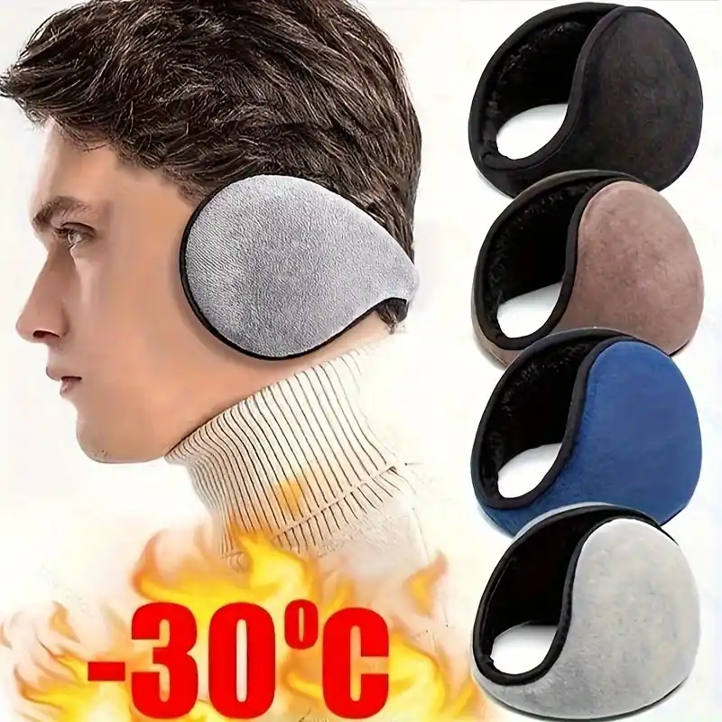 Unisex Winter Plush Earmuffs For Outdoor Skiing And Riding