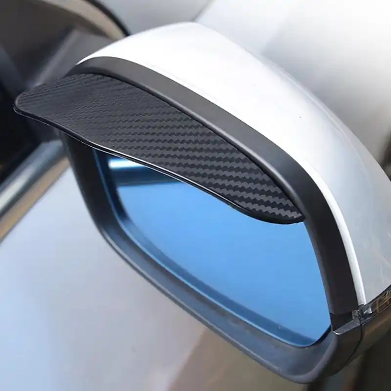 Universal Waterproof Rearview Mirror Rain Guards Easy Install 2piece Set