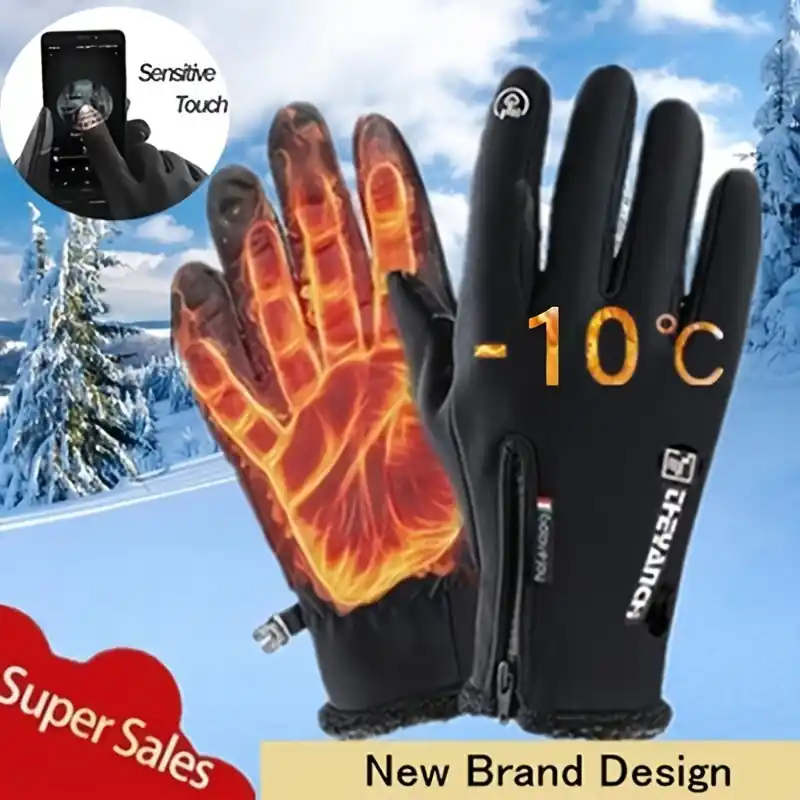 Winter Touchscreen Thermal Gloves Waterproof Nonslip Perfect Holiday Gift