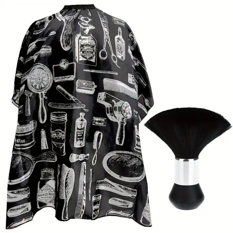 Waterproof Professional Salon Barber Hair Cutting Cape With Accessories