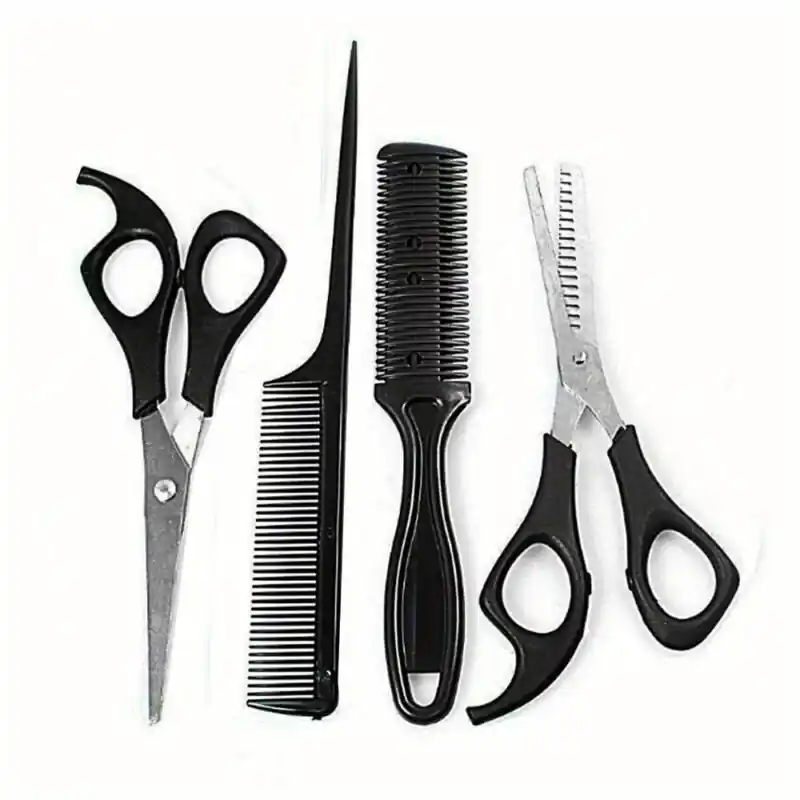 4pcs Barber Hairdressing Set Professional Scissors Comb Thinning Shears