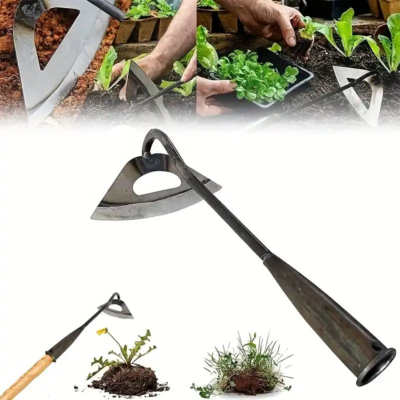 Allsteel Hardened Hollow Hoe Weeding Rake Garden Farm Tool Accessories