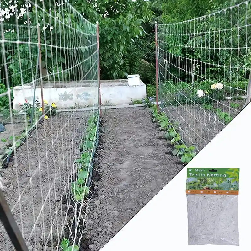 Heavyduty Polyester Plant Trellis Netting Garden Growth Solution 4ft X 8ft
