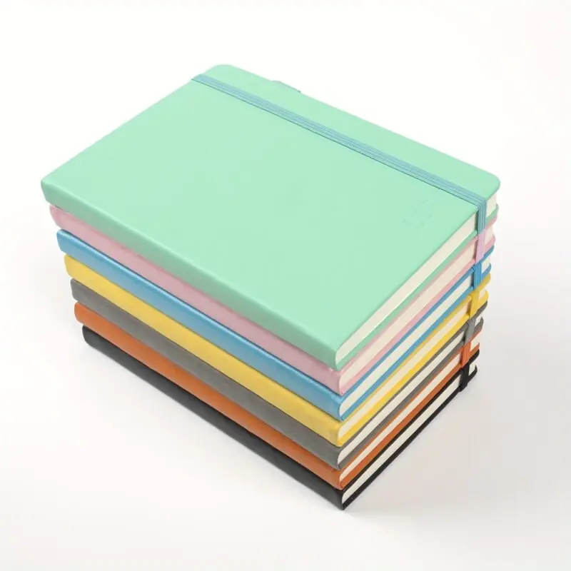 A5 Dotted Grid Journal 192 Pages 120gsm Paper Pu Leather Cover