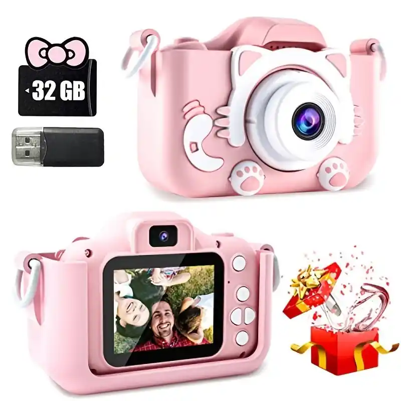 Wifi Kids Digital Camera 32gb 1080p Hd Durable Timelapse Macro