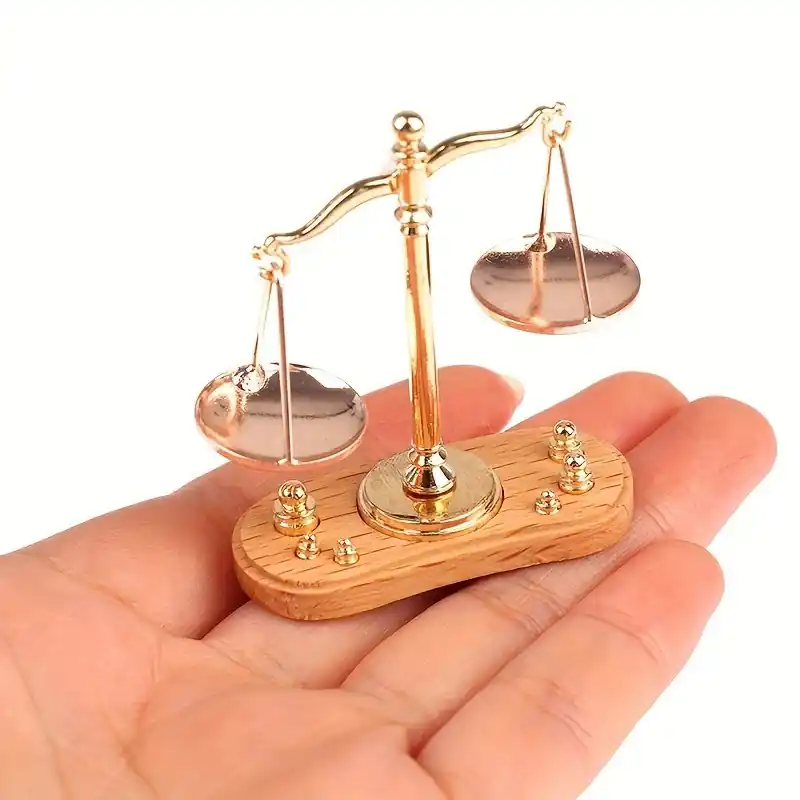 Authentic Miniature Balance Scale Toy Perfect Dollhouse Collectors Decor