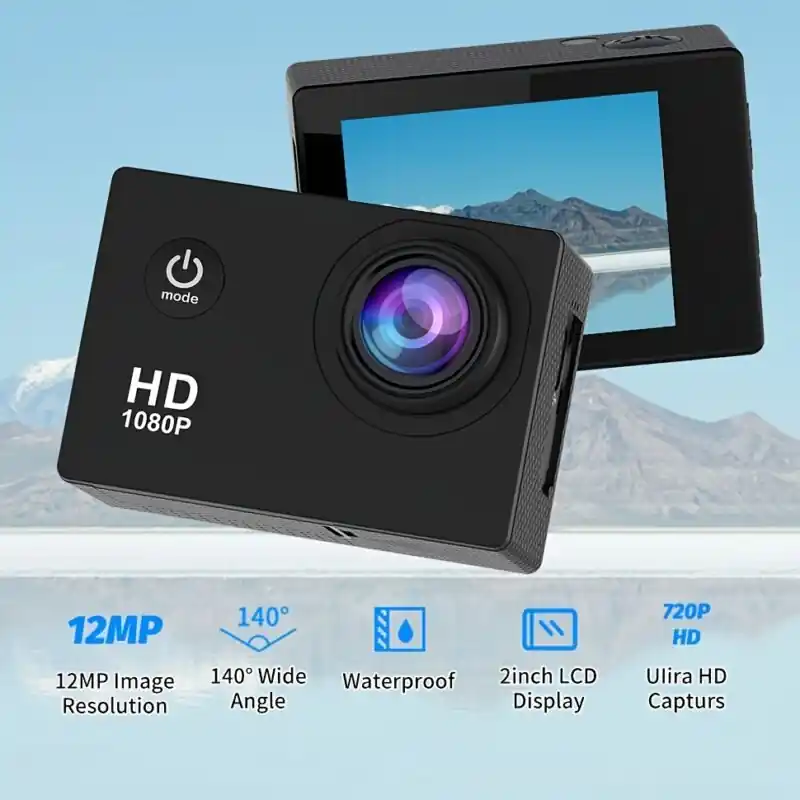 4k Ultra Hd Waterproof Action Camera Extreme Sports Outdoor Adventure