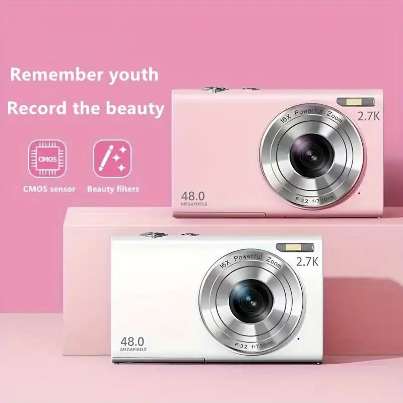 Hd Digital Camera Ips Screen Auto Focus 32gb Memory Included