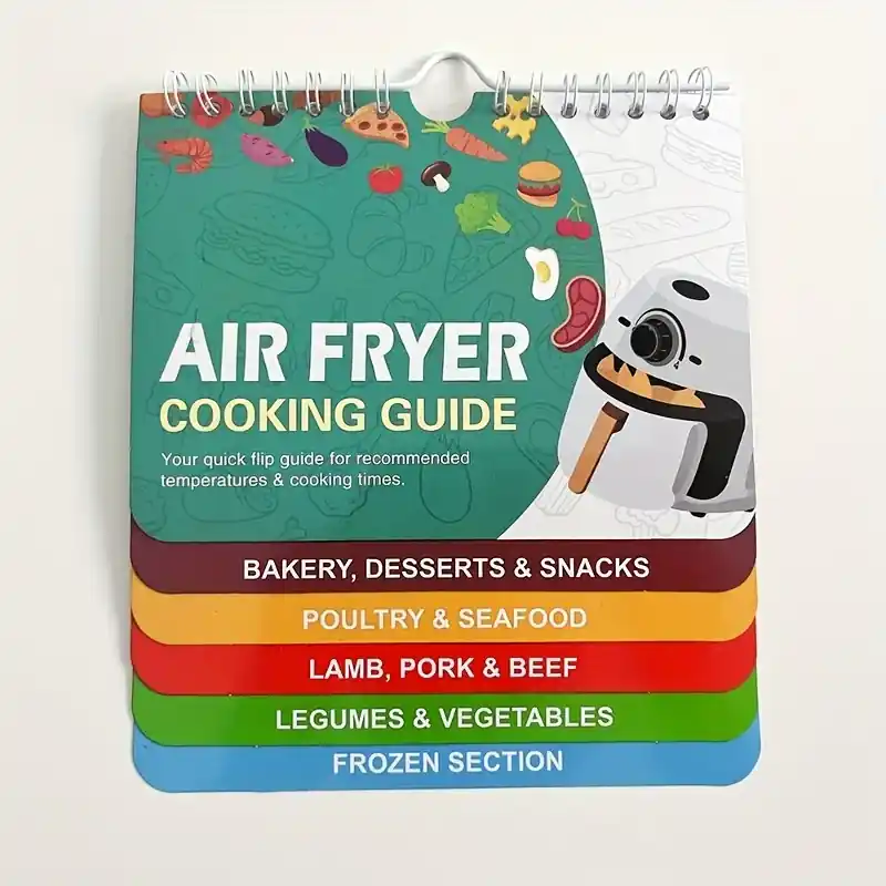 Air Fryer Magnetic Cheat Sheet Cooking Times Chart Kitchen Guide